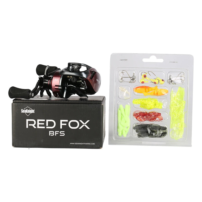 Carrete SeaKnight RED FOX BFS ultraligero 7.2:1/8.1:1 con freno magnético