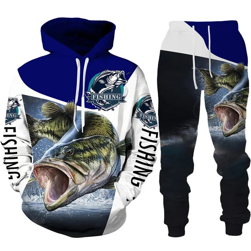 Conjunto Deportivo 3D Pesca y Caza Estilo Camo Hombre/Mujer Outdoor