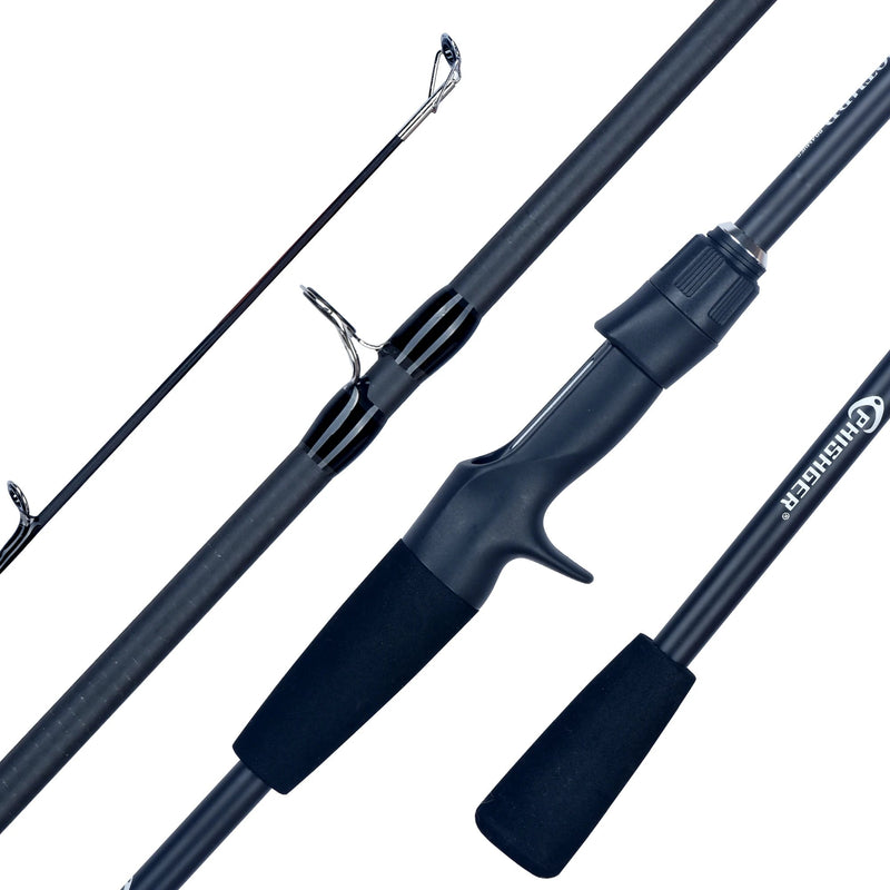 Caña de pescar PHISHGER 1.8-2.4m de viaje, spinning y casting, carbono ultraligero, 4-5 secciones