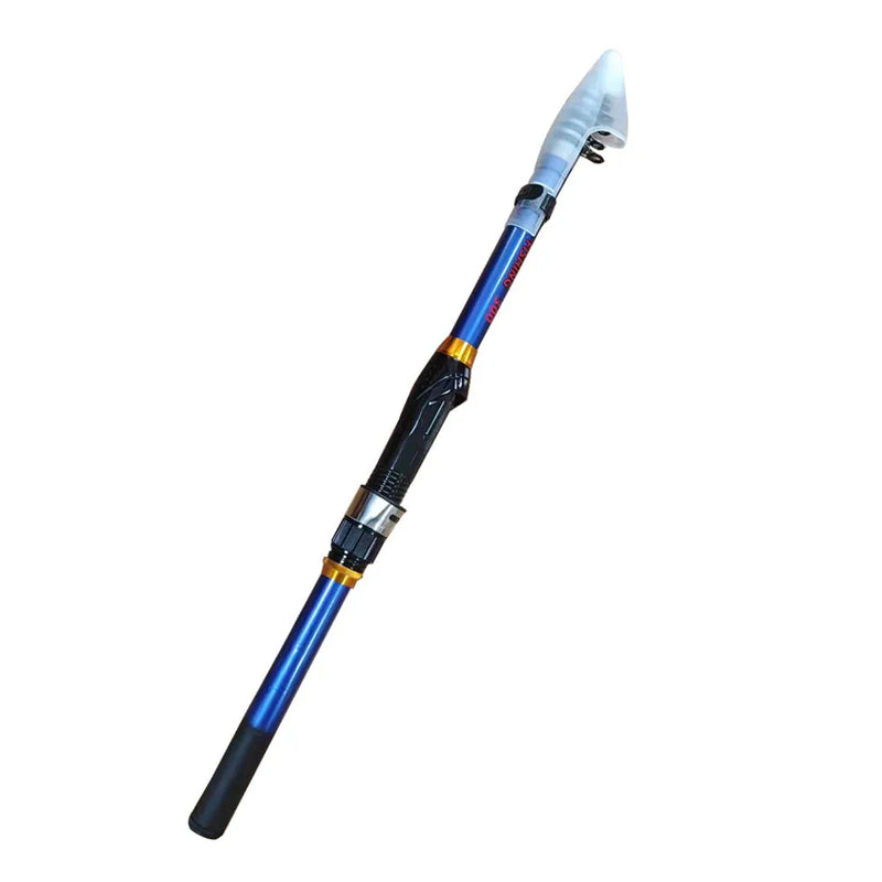 Caña telescópica de carbono 1.5-3.0m, liviana, portátil, punta luminosa, ideal para pesca nocturna