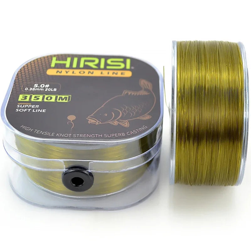 Hirisi Línea Monofilamento 350m Nylon Japonés 12-20LB Carpa
