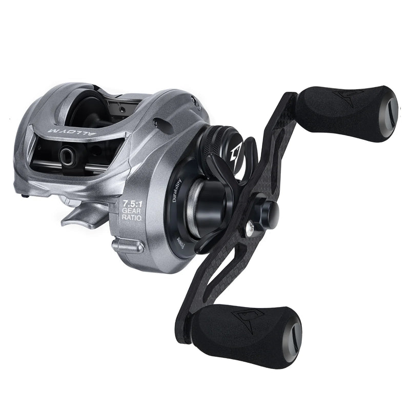 Carrete baitcasting Piscifun Alloy M 7.5:1/8.4:1 con freno 10 kg y sistema magnético