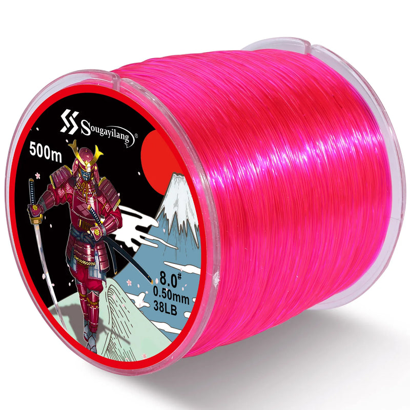 Sougayilang Línea Monofilamento Nylon 500m Revestida en Fluorocarbono