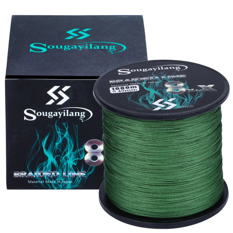 Sougayilang Línea Trenzada 9 Hilos PE 300m/500m/1000m 7-45LB