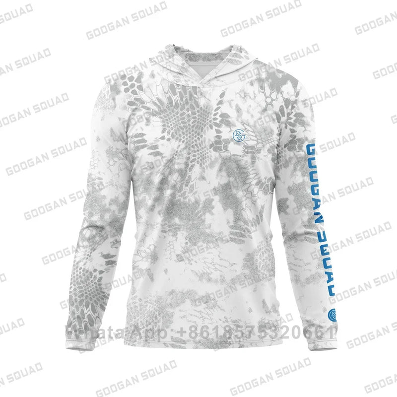 Googan Squad Camisa de Pesca UPF 50+ Manga Longa com Capuz