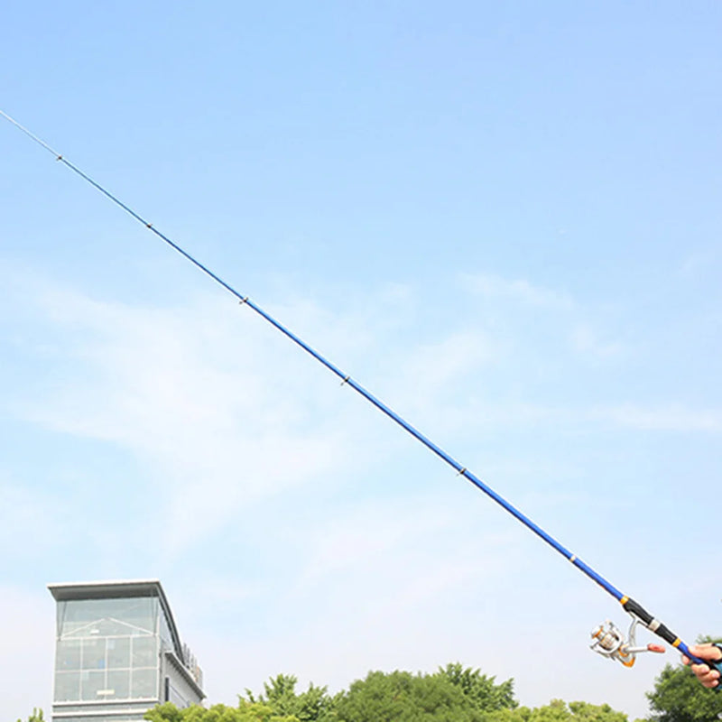 Caña telescópica de carbono 1.5-3.0m, liviana, portátil, punta luminosa, ideal para pesca nocturna
