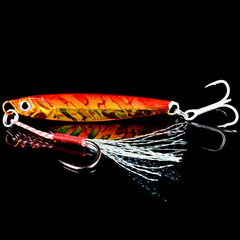 Set de 3, 5 o 8 señuelos metálicos tipo jig de 7g a 60g para pesca en mar
