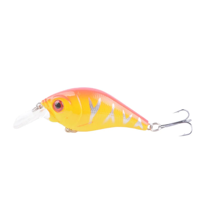 Señuelo duro VIB 7.5cm 10.2g con ojos 3D, hundimiento y ganchos triples de acero