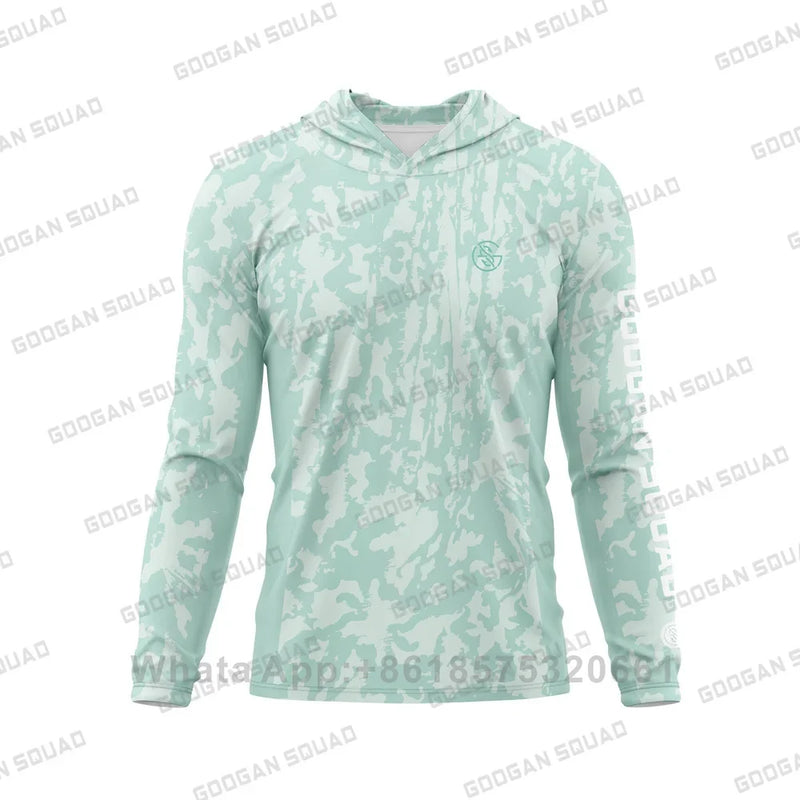 Googan Squad Camisa de Pesca UPF 50+ Manga Longa com Capuz