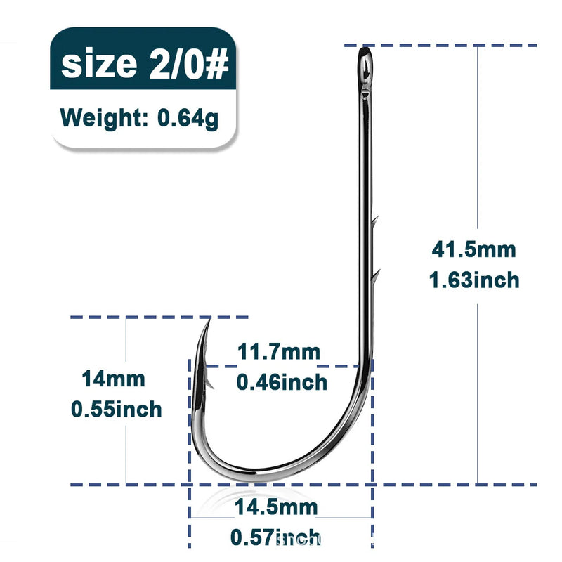 Anzuelos farpados FTK para carpas, acero de alto carbono, 50–200 unidades